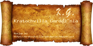 Kratochvilla Gardénia névjegykártya